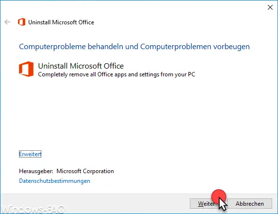 uninstall microsoft office