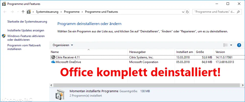 Uninstall Office installations completely