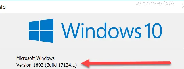 Windows 10 version 1803 build 17134.1