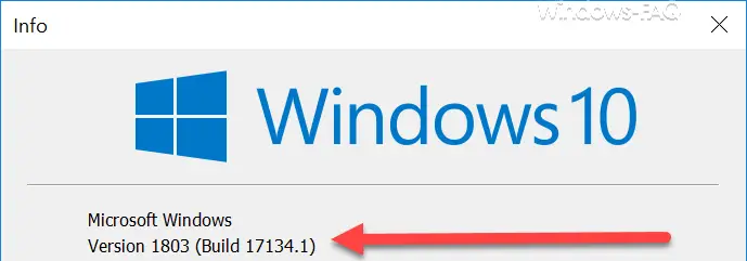 Windows 10 version 1803 build 17134.1
