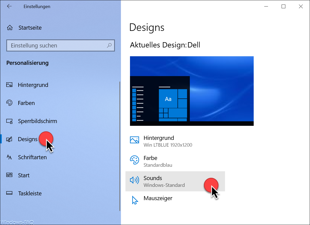 Windows 10 designs sounds