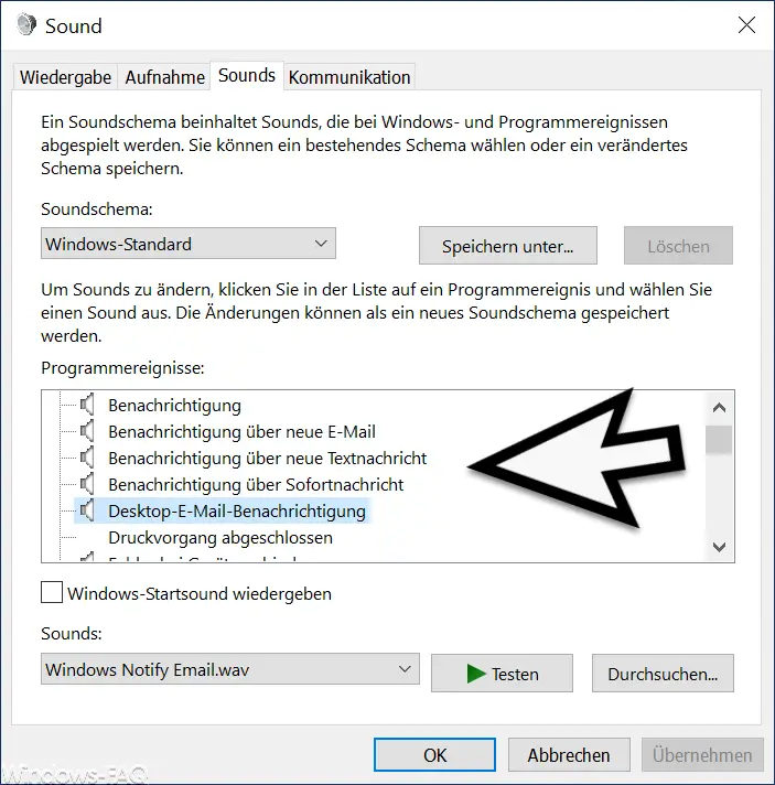 windows notification sounds