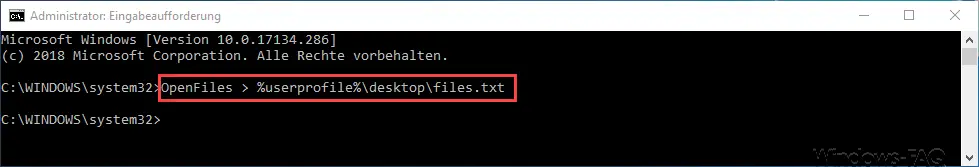 openfiles files.txt