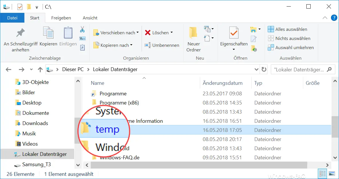 Compressed Windows folder