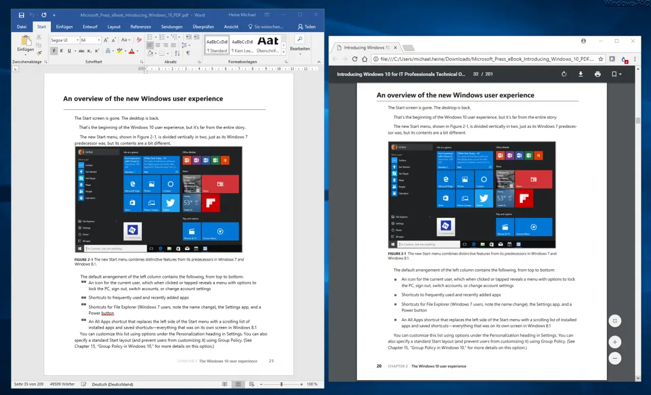 PDF Word conversion comparison