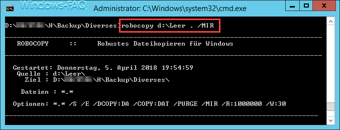 delete robocopy too long file names or folder names