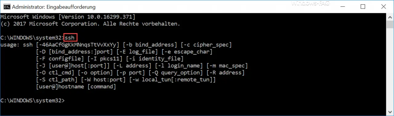 SSH client