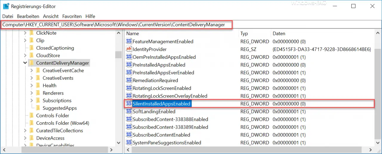 SilentInstalledAppsEnabled