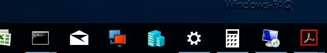 Taskbar icons restored