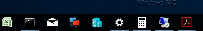 Taskbar icons restored