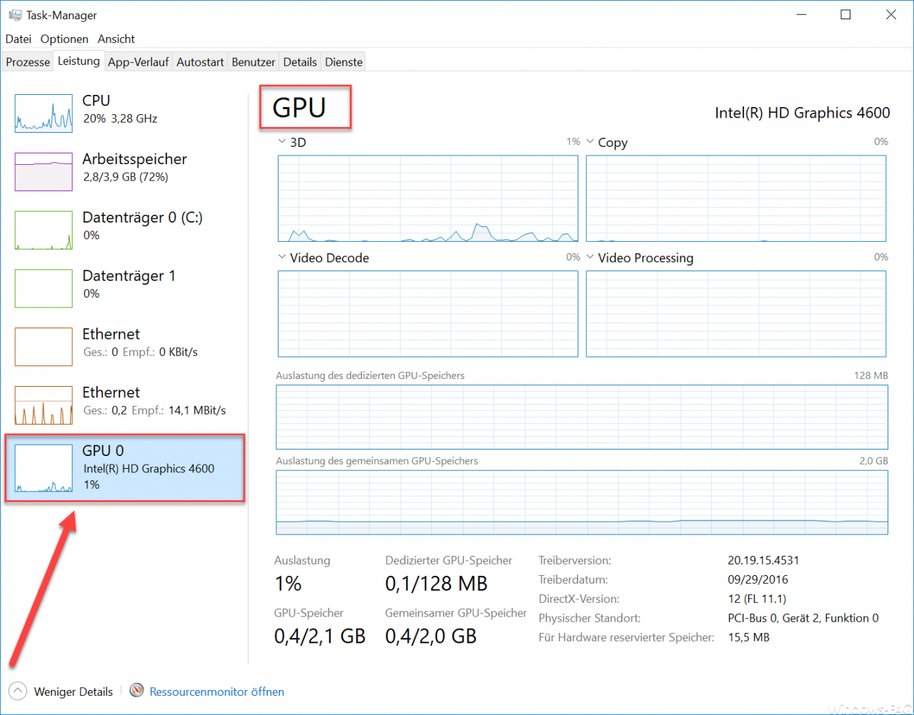 GPU Windows Task Manager