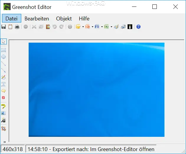 Greenshot editor