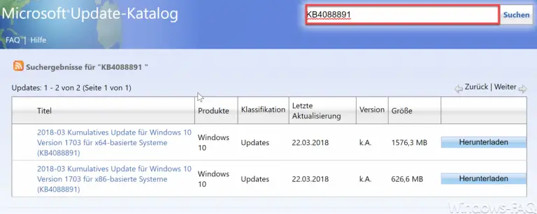 Kb4088891 Update For Windows 10 Version 1703 Download Build 15063994