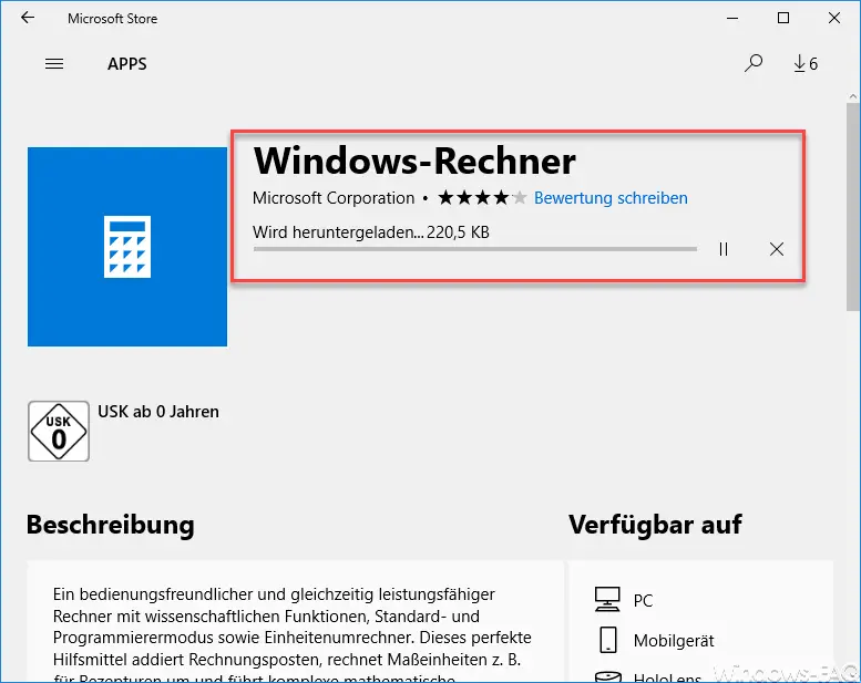 Reinstall the Windows computer from the app store