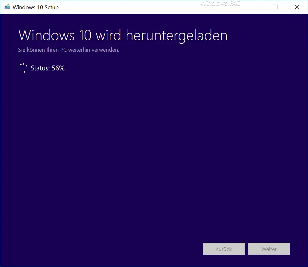 Windows 10 is downloading