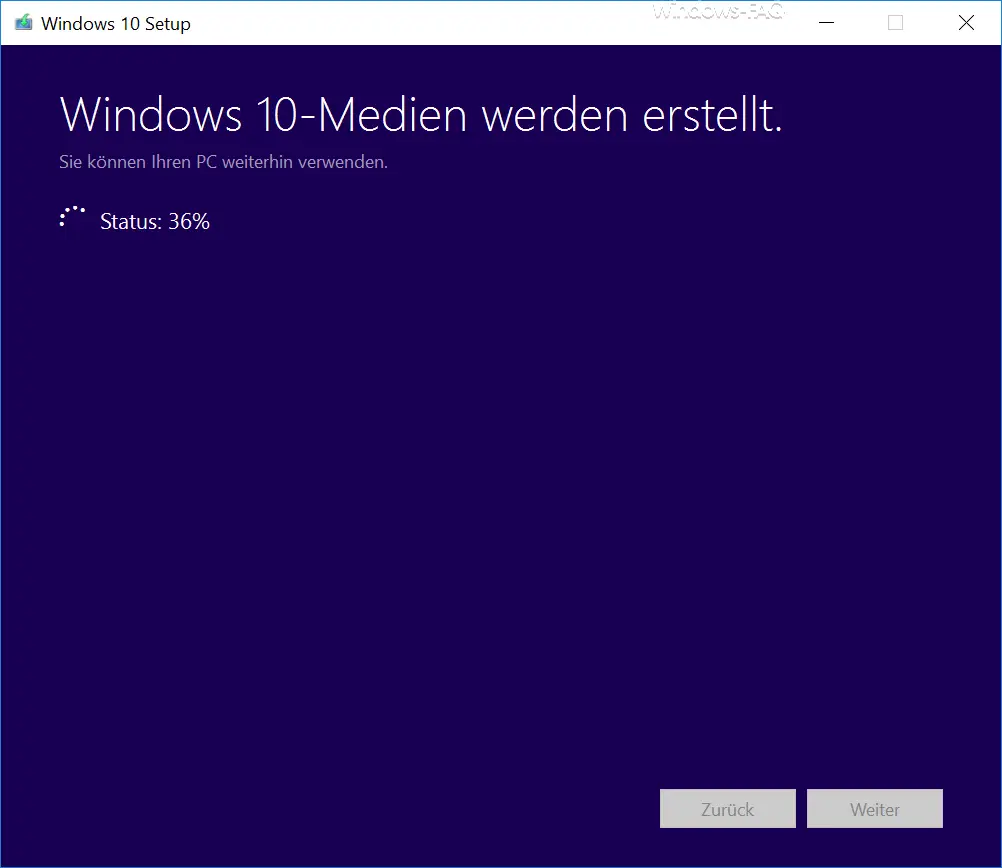 Windows 10 media are created
