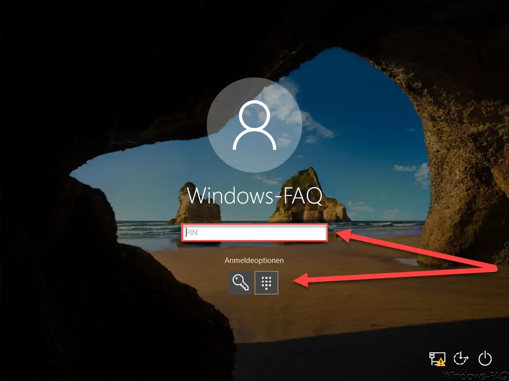 Windows 10 PIN and login options