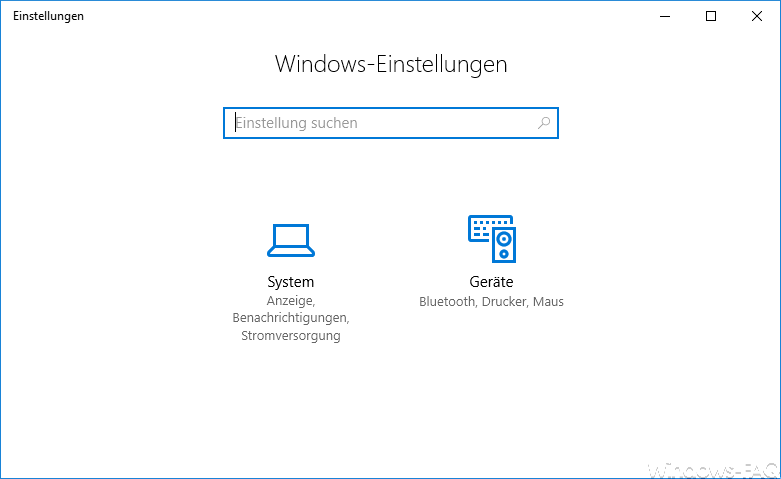Windows 10 Settings app options hidden