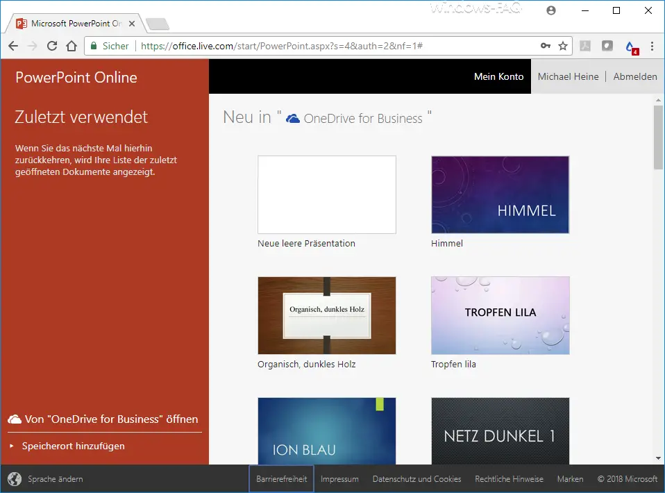 Microsoft PowerPoint Online