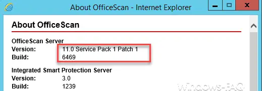 OfficeScan Server 11.0 SP1 Patch 1 Build 6469