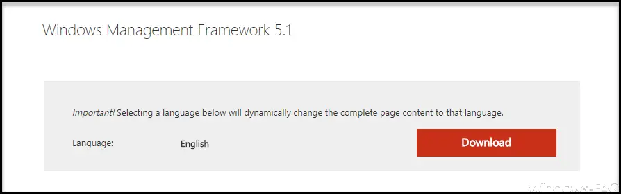 Windows Management Framework 5.1