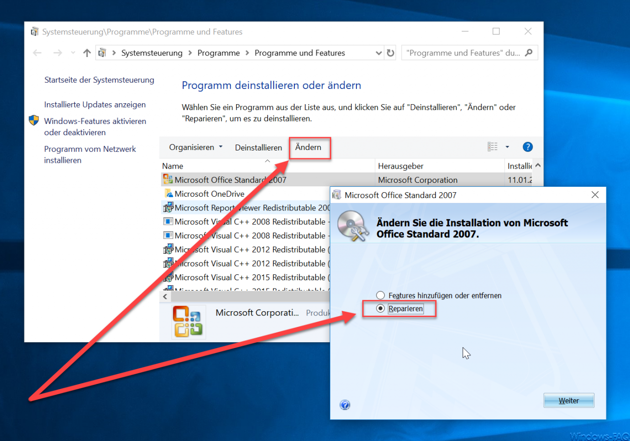 how to reinstall outlook 2013 on windows 10