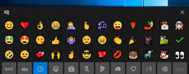 Use emojis in Windows 10