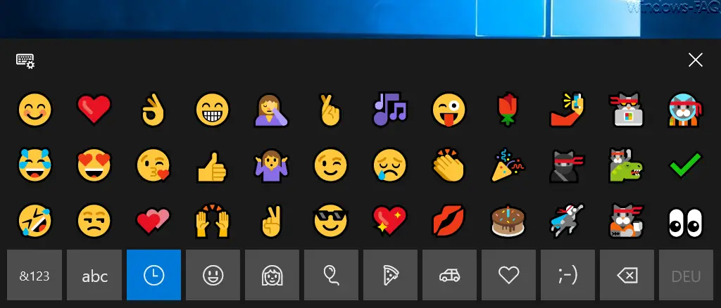 Use emojis in Windows 10