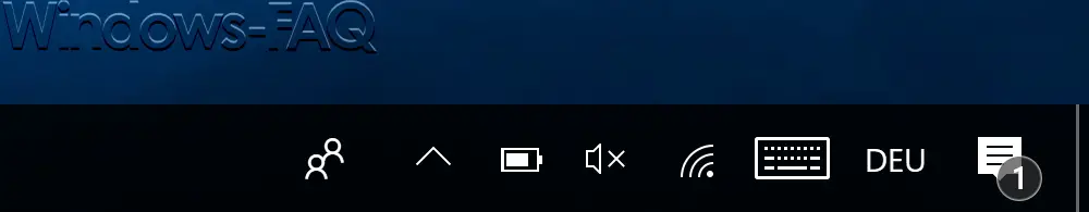 Windows taskbar without date and time