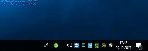 Windows taskbar icons appear