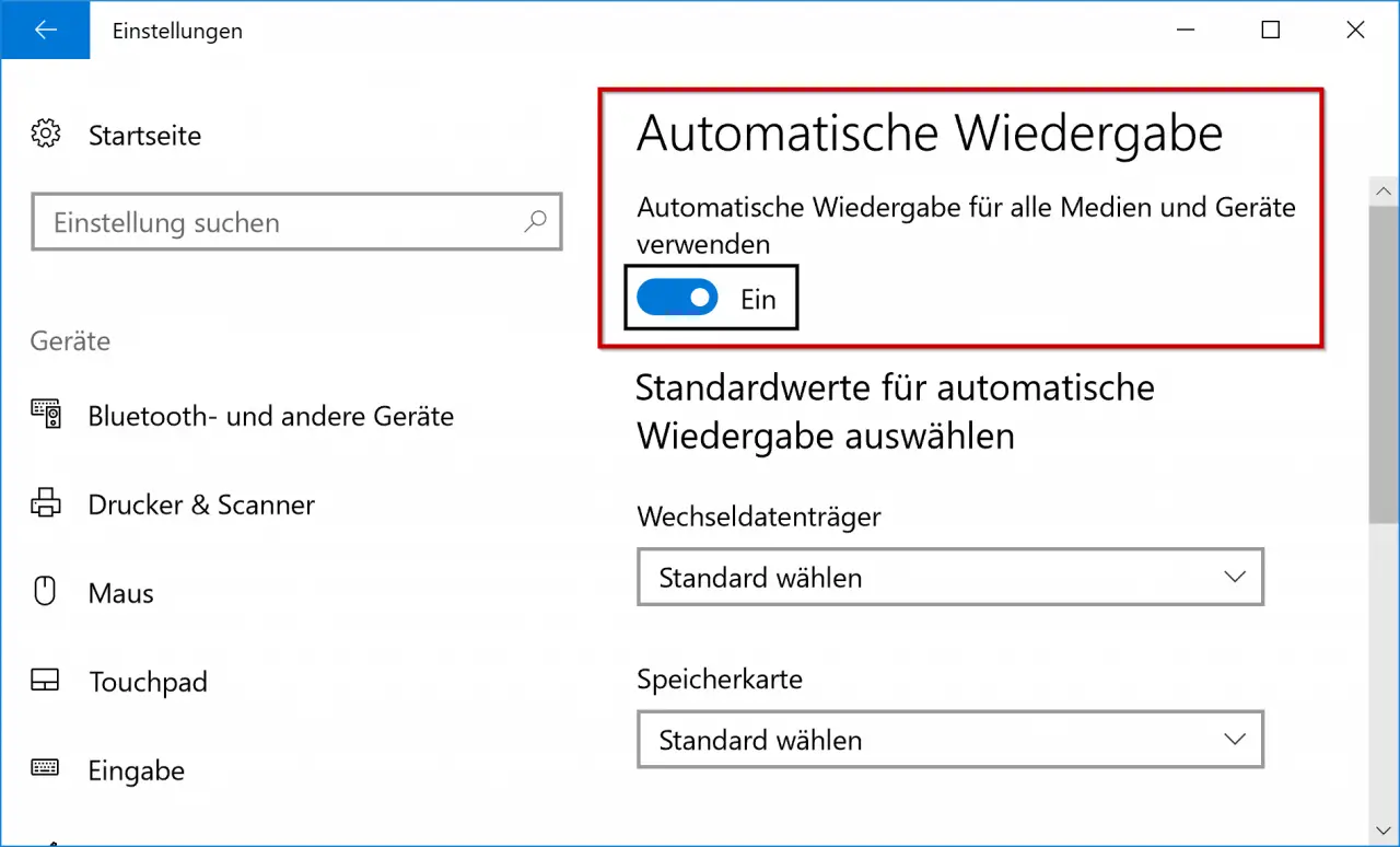 Use autoplay for all media and devices