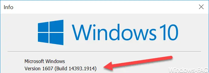 Version 1607 build 14393.1914