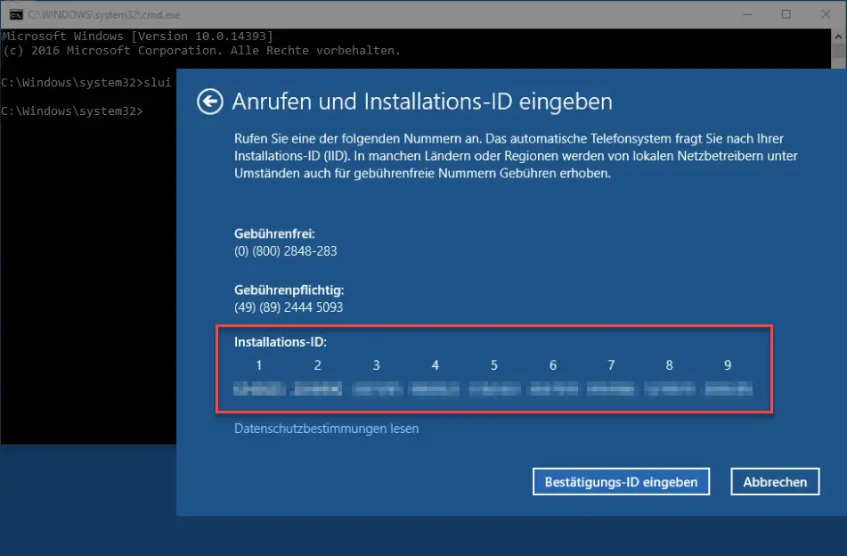 Windows activation SLUI 4