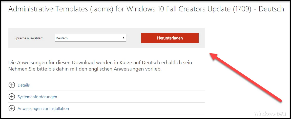 Administrative Templates (.admx) for Windows 10 Fall Creators Update (1709) download