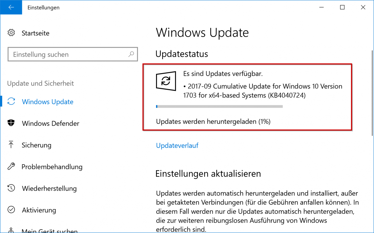 KB4040724 installation