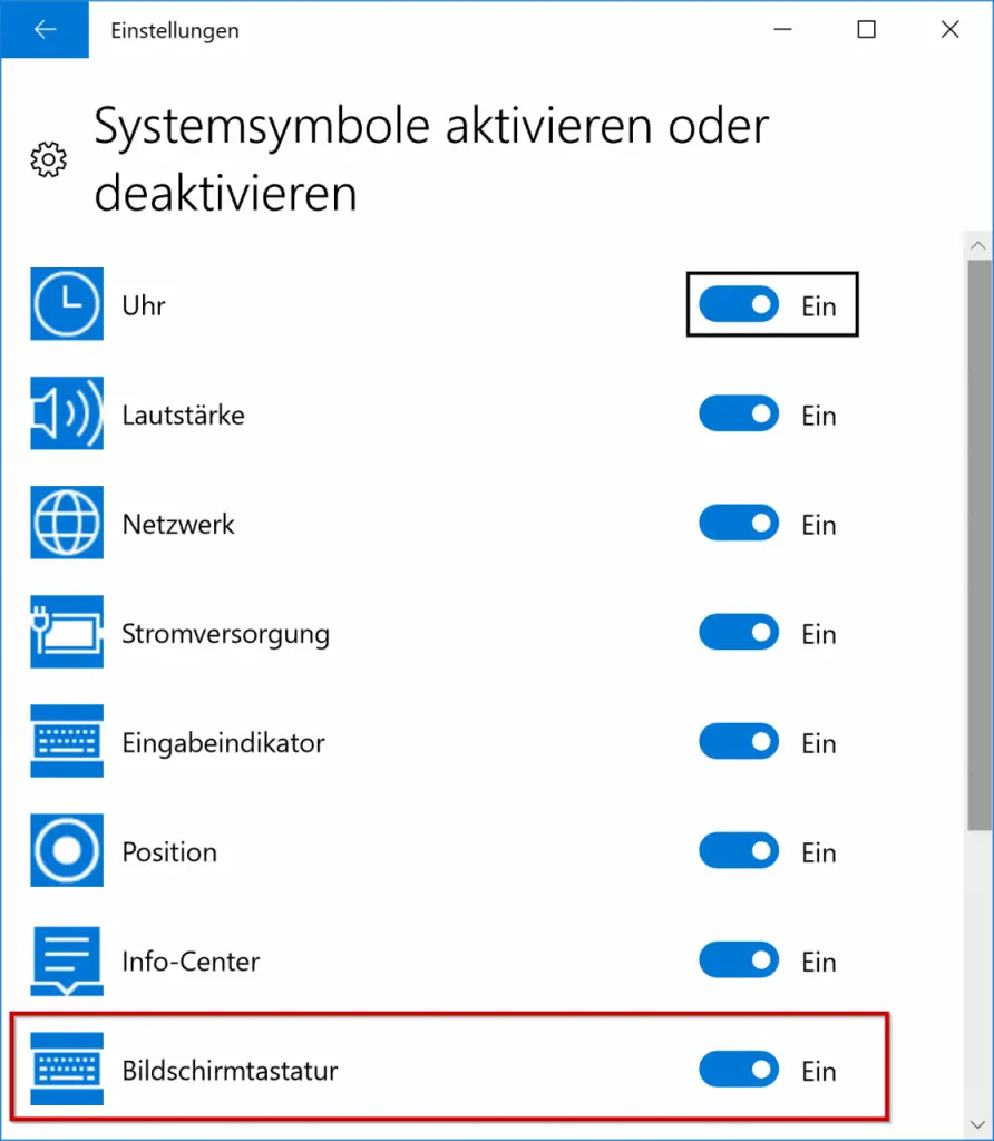 Remove The On Screen Keyboard Icon From The Windows 10 Taskbar Howpchub