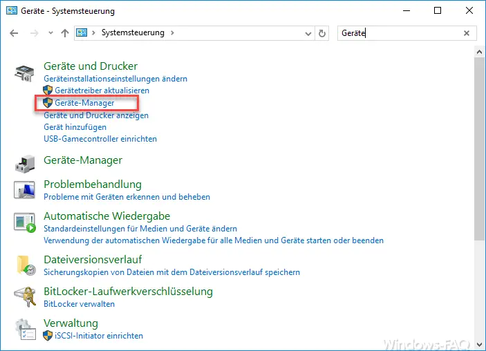 Control Panel Device Manager Windows