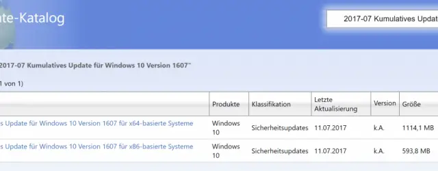 2017-07 Cumulative update for Windows 10 version 1607