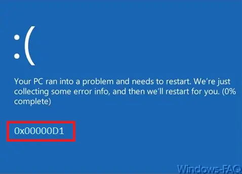 BlueScreen 0x00000d1