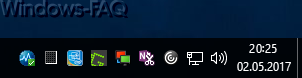 Windows 10 taskbar without InfoCenter