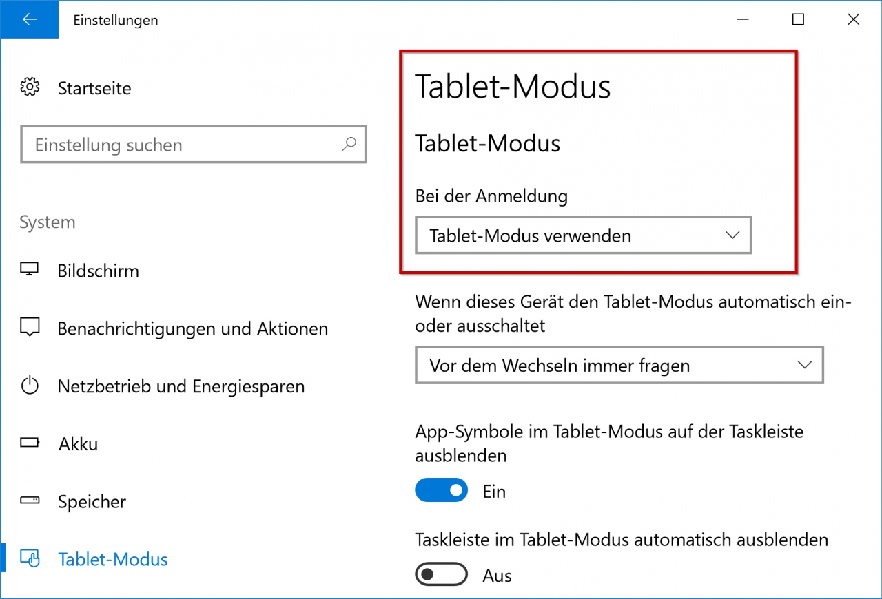 When registering - use tablet mode