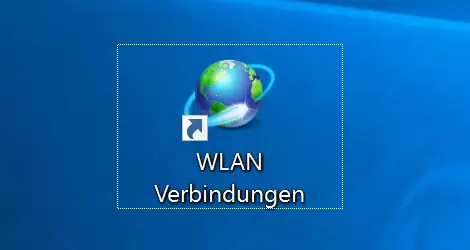 Desktop symbol WLAN connections