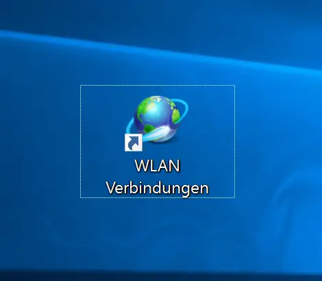 Desktop symbol WLAN connections