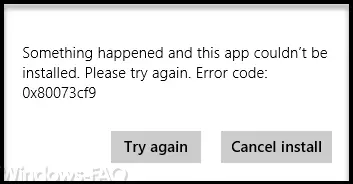 0x80073cf9 error code