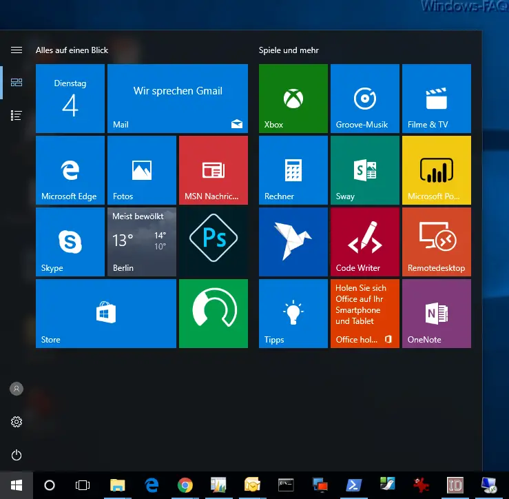 start menu updater