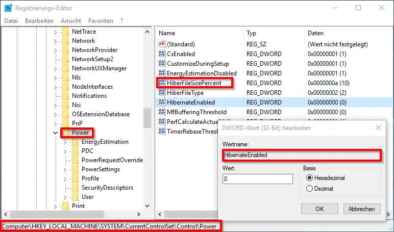 hibernate-settings-registry