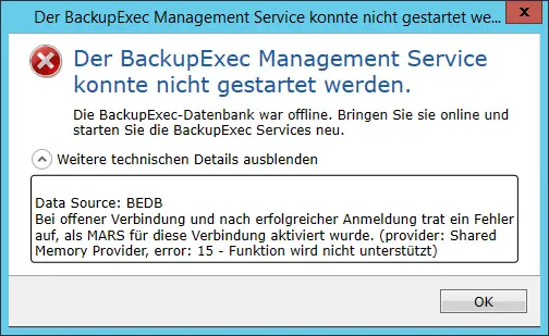 upgrade to backup exec 15