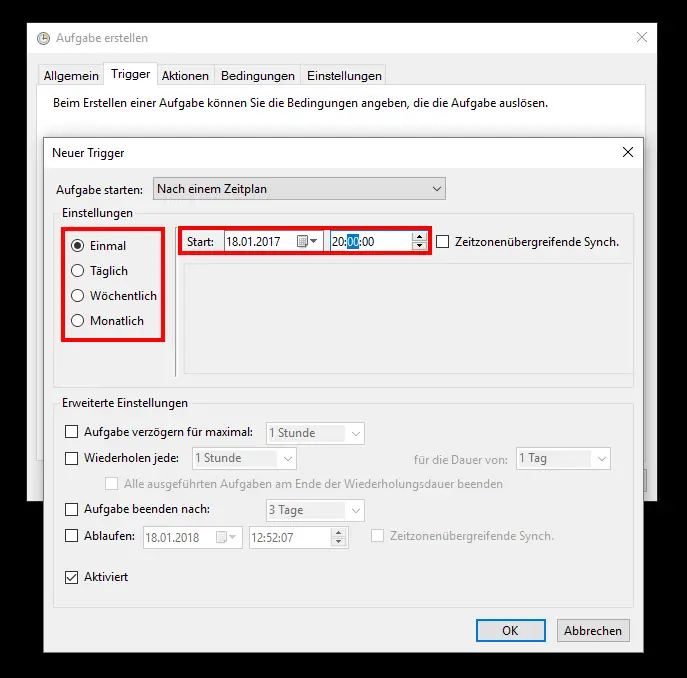 task planning-trigger-shutdown