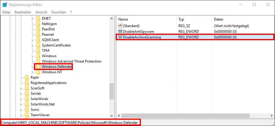 registry-disablearchivescanning