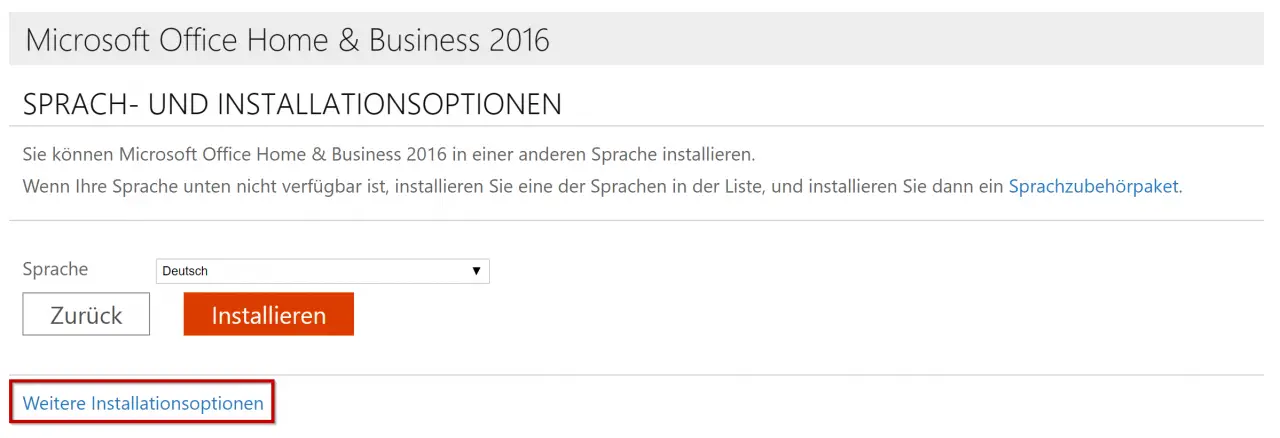 office-further-installation options